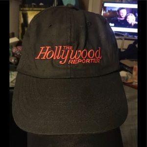 The Hollywood Reporter Ball Cap Hat Gossip Paparazzi black/red embroidered NEW